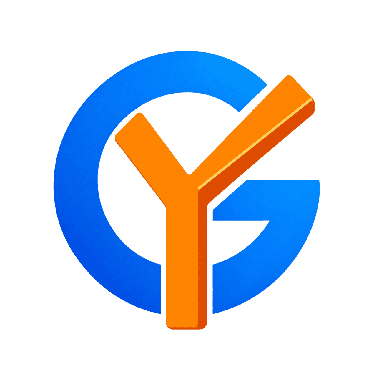 Gongying GY logo with drifting clouds inside the G